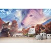 Wolf Rock Wall Mural by Steve Crisp