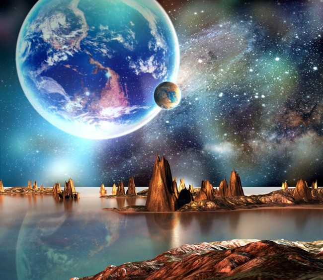 Alien Planet Wallpaper Wall Mural