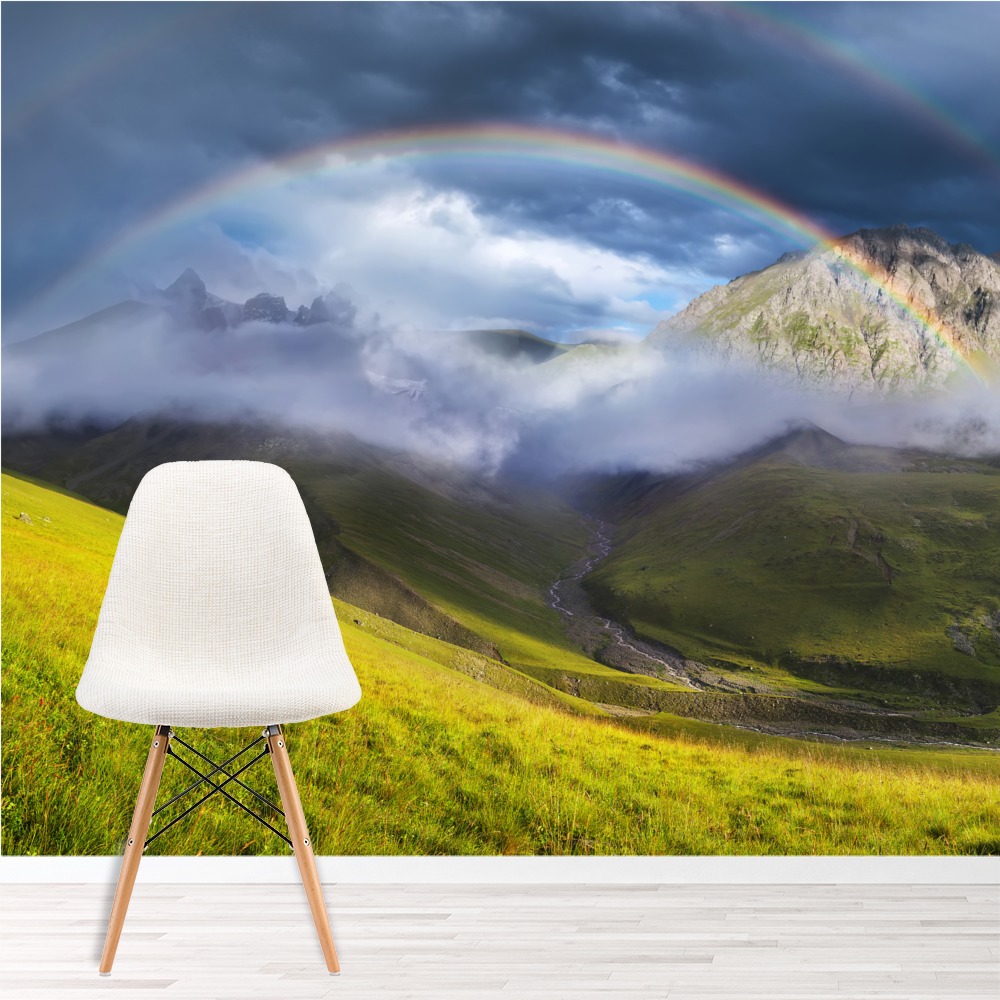 Mountain Rainbow Wallpaper Wall Mural