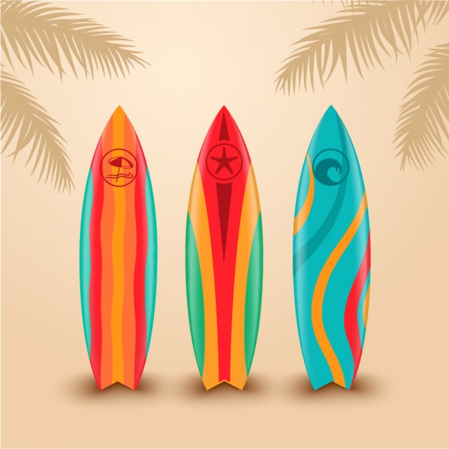 Surfboard Wallpaper Wall Mural