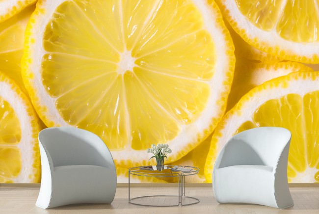 Lemon Wallpaper Wall Mural