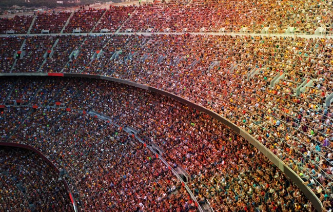 Crowded Stadium Wallpaper Wall Mural