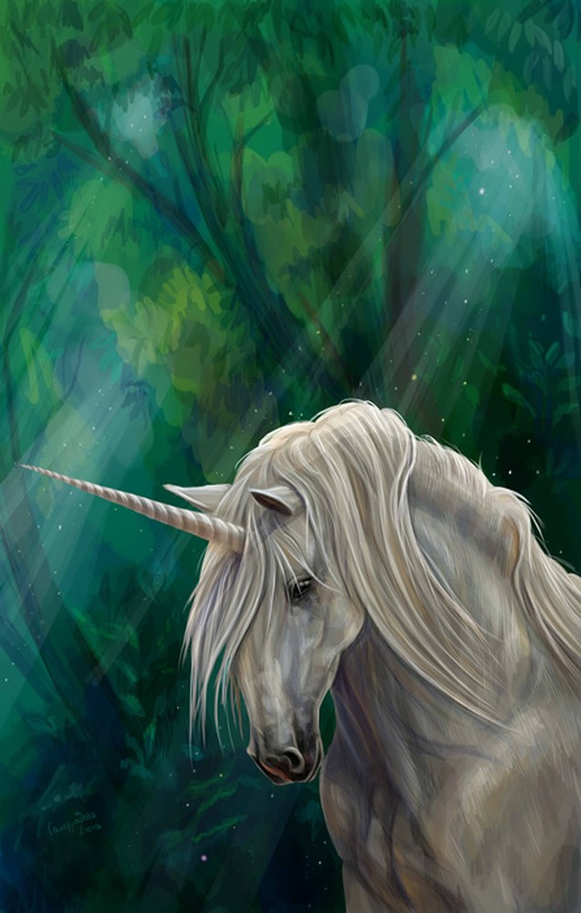 Unicorn Painting Wallpaper Wall Mural