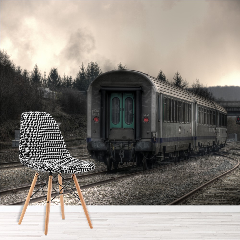 Old Railway Train Wallpaper Wall Mural