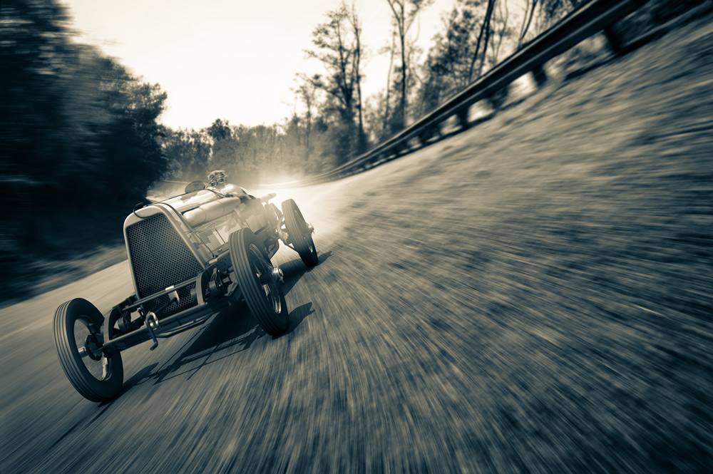 Vintage Race Car Motorsport Wallpaper Wall Mural