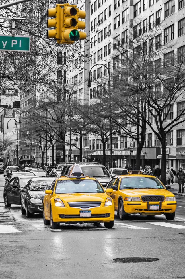 Taxi Mural Cabs Wallpaper New Yellow York Wall