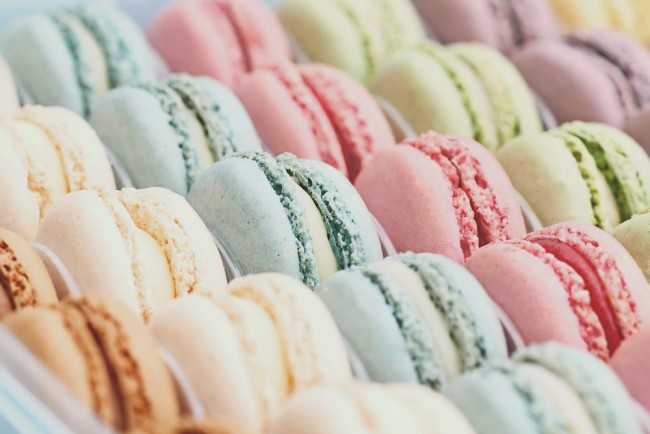 Rainbow Macaroons Wallpaper Wall Mural