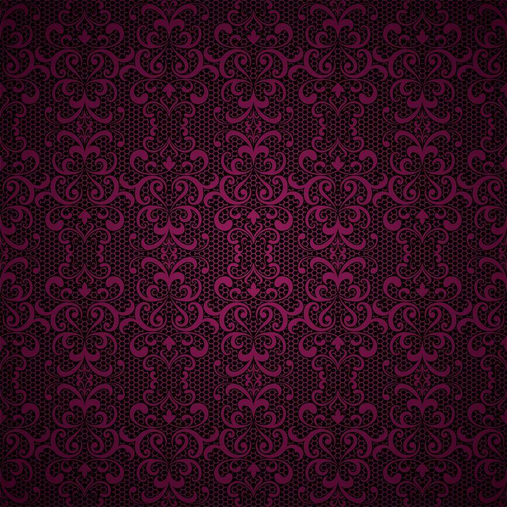 Dark Purple Damask Wallpaper Wall Mural