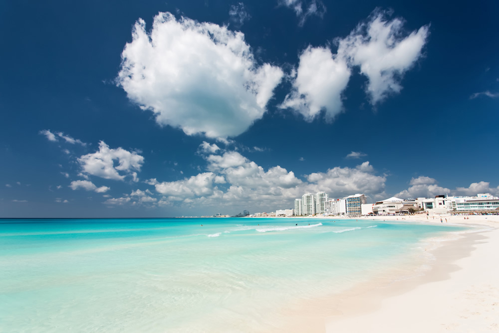 Cancun Beach Paradise Wallpaper Wall Mural