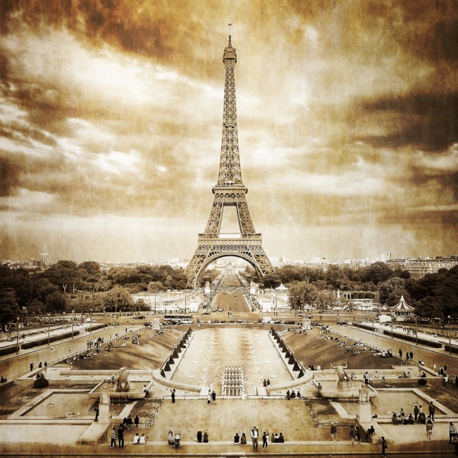 tour eiffel photo vintage