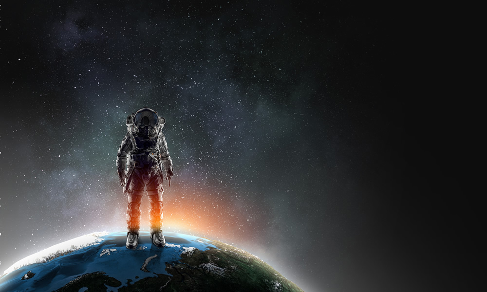 Spaceman Adventure Alien Space Wallpaper Wall Mural