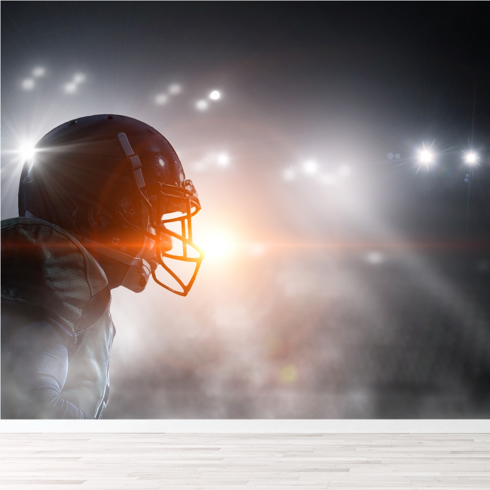 American Football Game Time Wallpaper Wall Mural