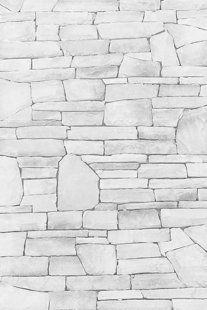 White Stone Brick Texture Wallpaper Wall Mural