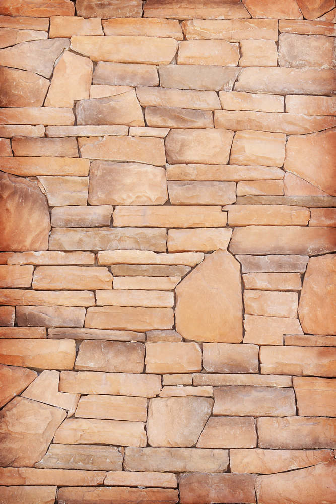 Brown Stone Brick Texture Wallpaper Wall Mural