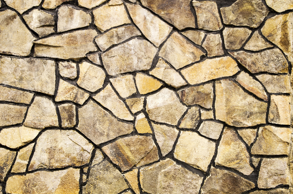 Large Beige Stone Brick Texture Wallpaper Wall Mural