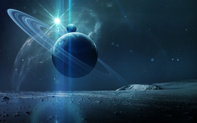 Alien Planet Space Background Wallpaper Wall Mural