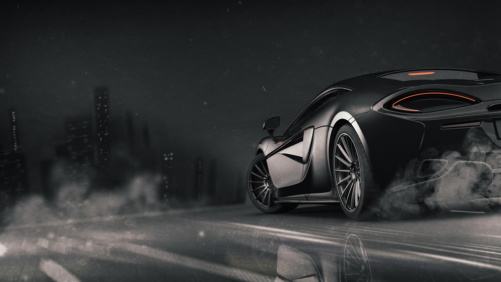 Sports Car Mural Wallpaper