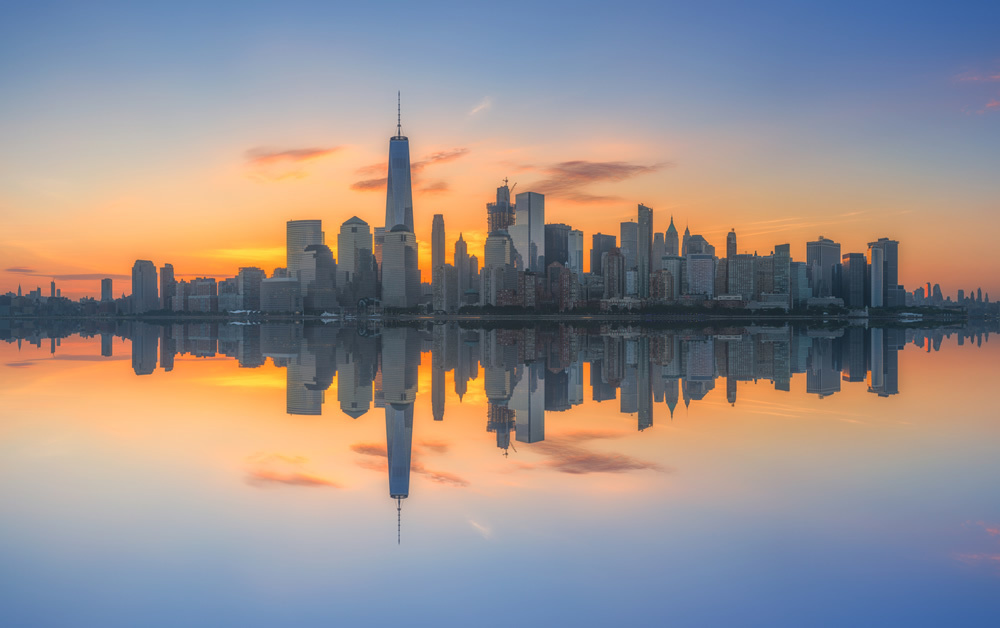 Manhattan Cityscape New York Wallpaper Wall Mural