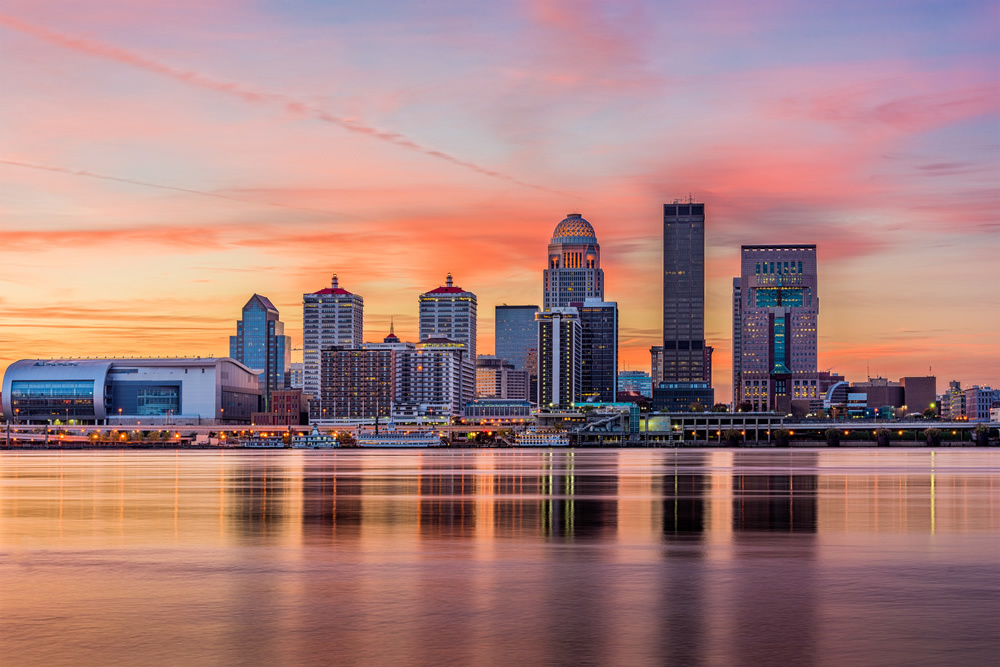 Kentucky Usa City Skyline Wallpaper Wall Mural