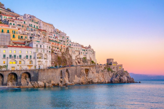 Amalfi Sunset Italy Wallpaper Wall Mural