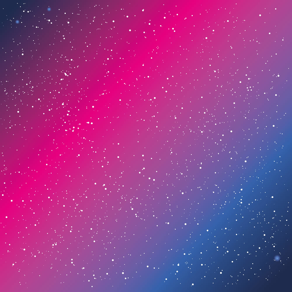 Blue & Pink Galaxy Space Stars Wallpaper Wall Mural