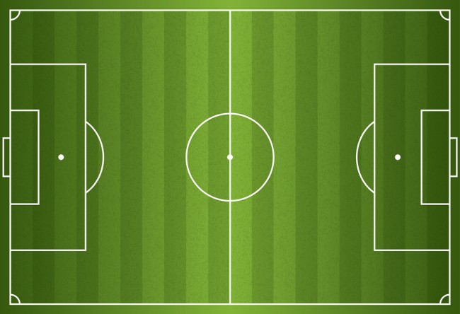 Green Football Pitch Wallpaper Wall Mural
