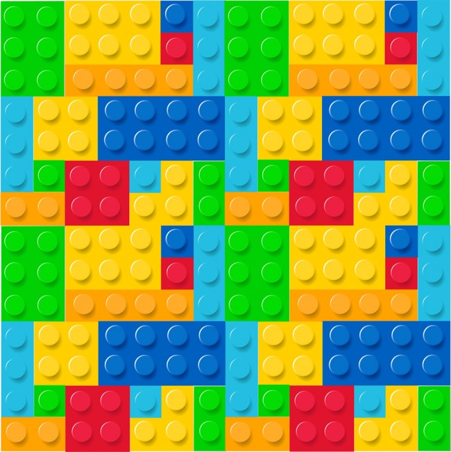 Lego Brick Childrens Wallpaper Wall Mural