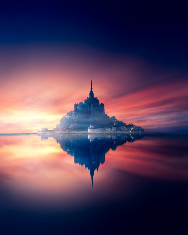 Le Mont Saint Michel France Wallpaper Mural by Magic Murals