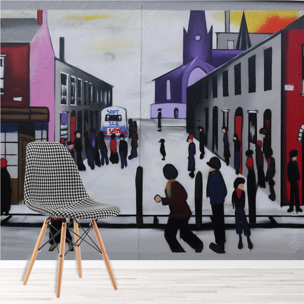Lowry in Spray Paint Wall Mural by Frank Styles