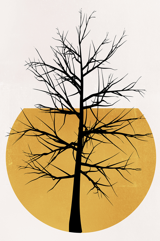 In the Wild Yellow Wall Mural by Boris Draschoff