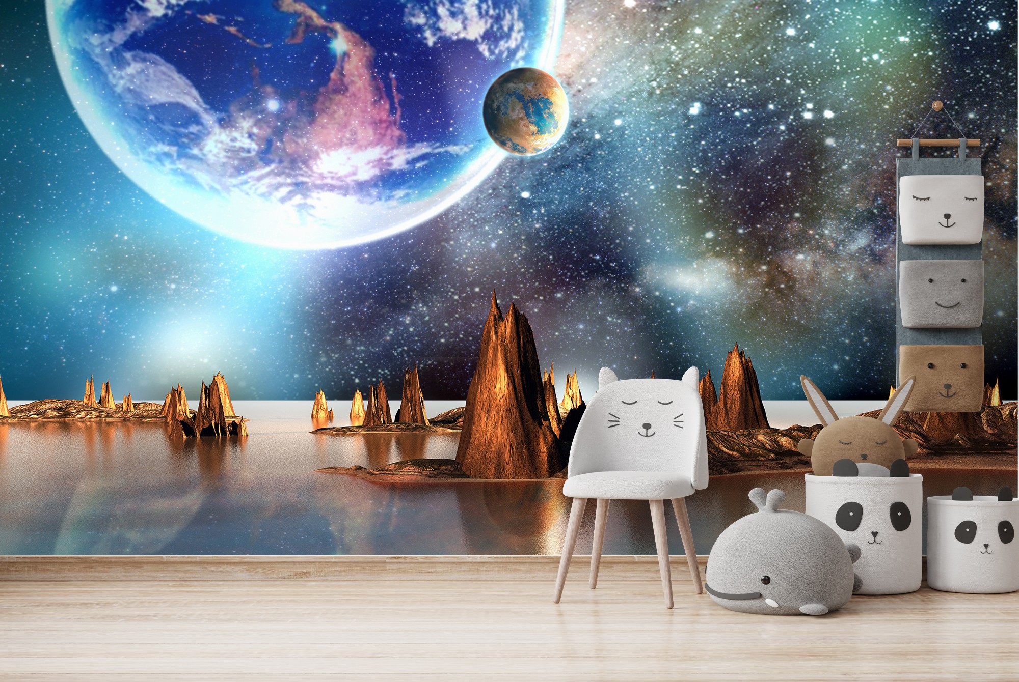 Alien Planet Wall Mural Wallpaper