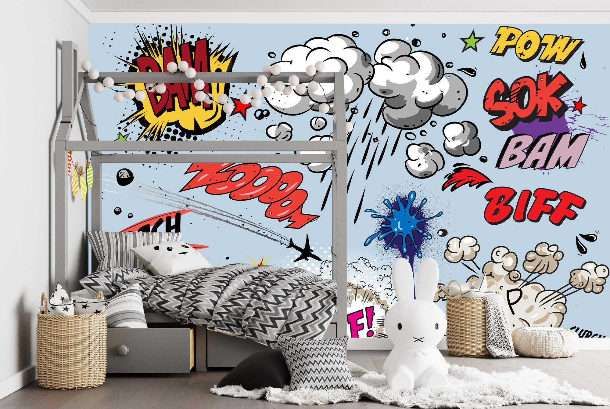 Comic Book Pop Art Wallpaper Wall Mural
