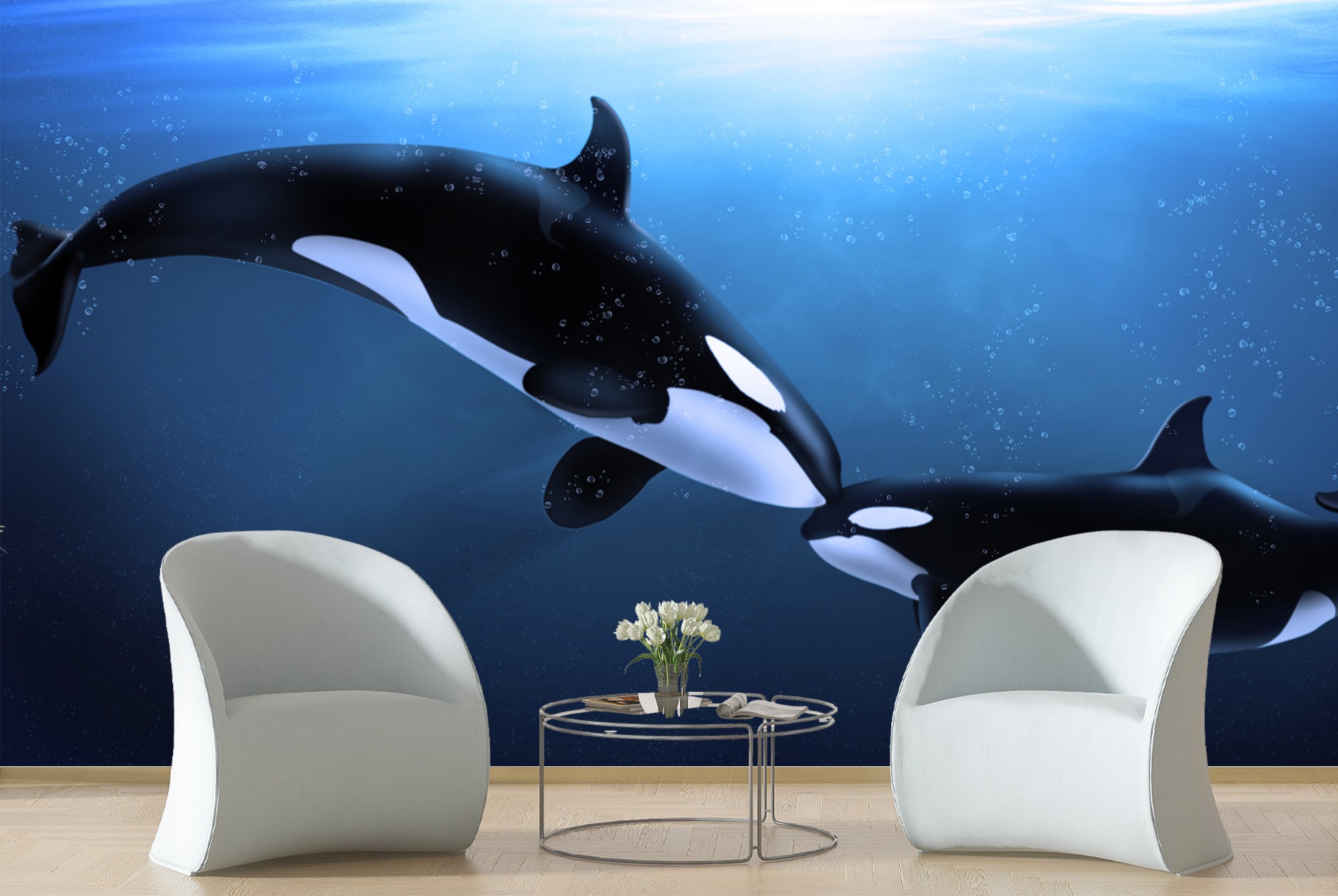 Killer Whale Wallpaper Wall Mural
