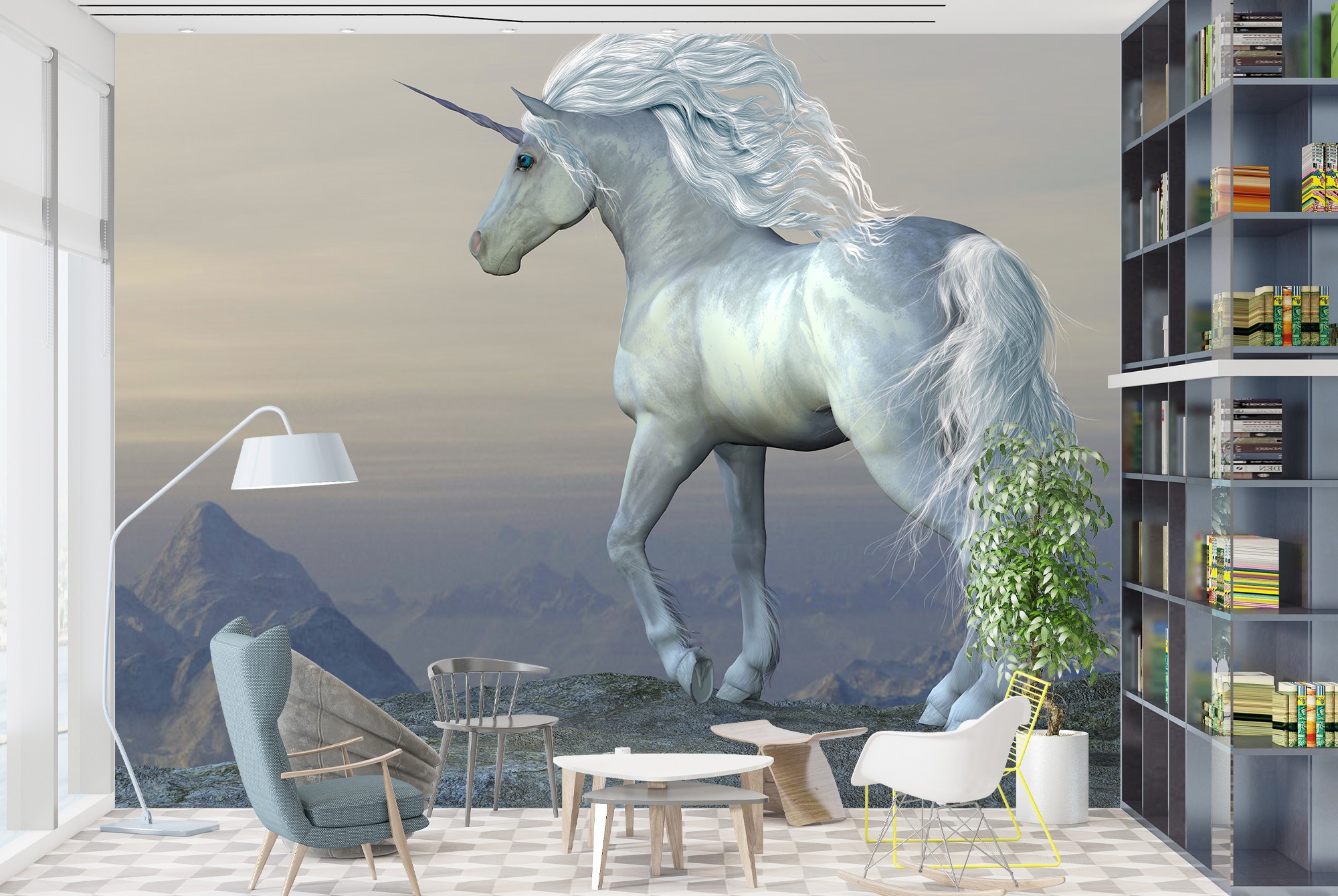 Unicorn Mountain Wallpaper Wall Mural