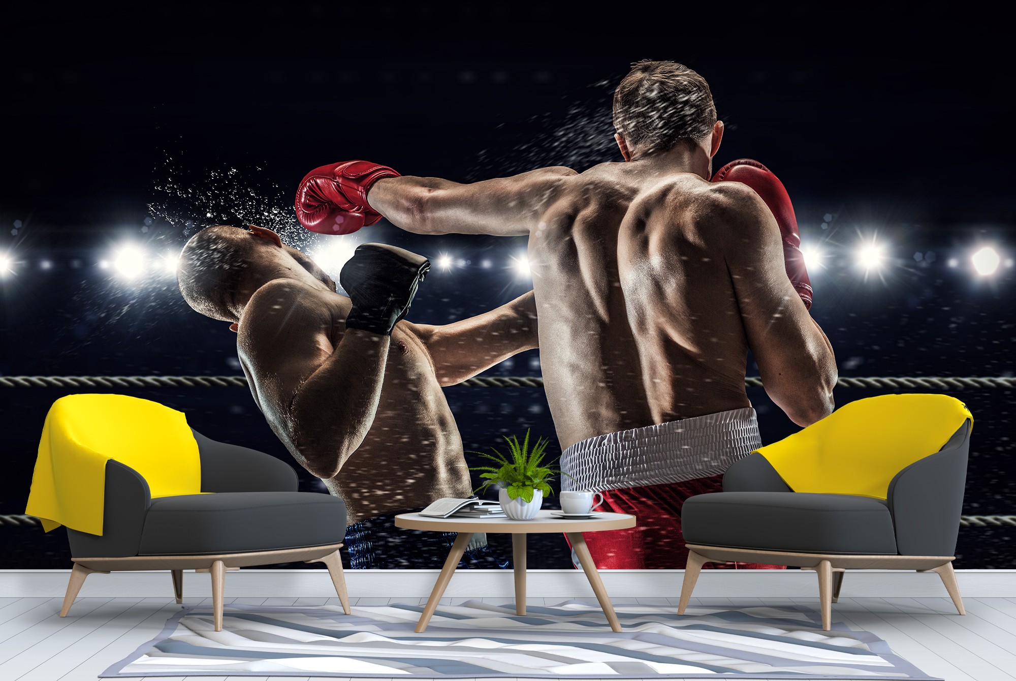 3D Boxing Game N2057 Wallpaper Wall Mural Removable Self-adhesive Sticker  Eve