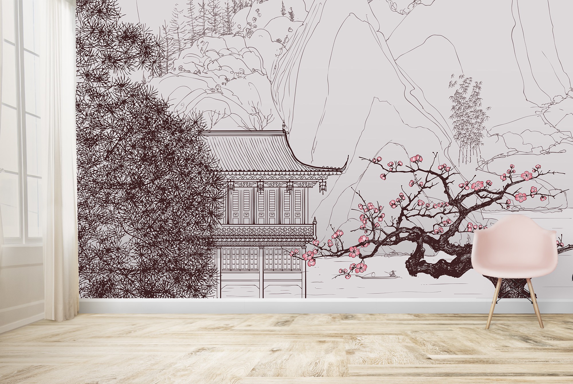 japanese wallpaper mural