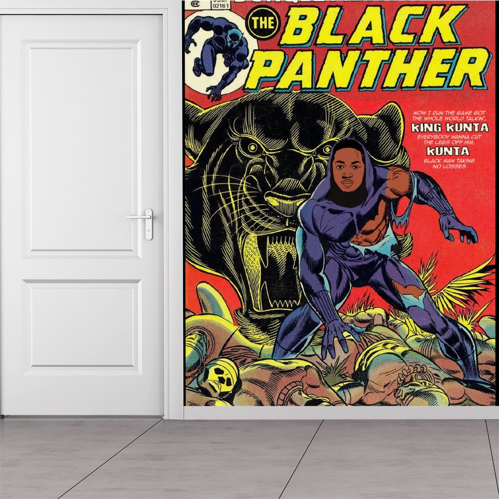 Black Panther Wall Mural by David Redon