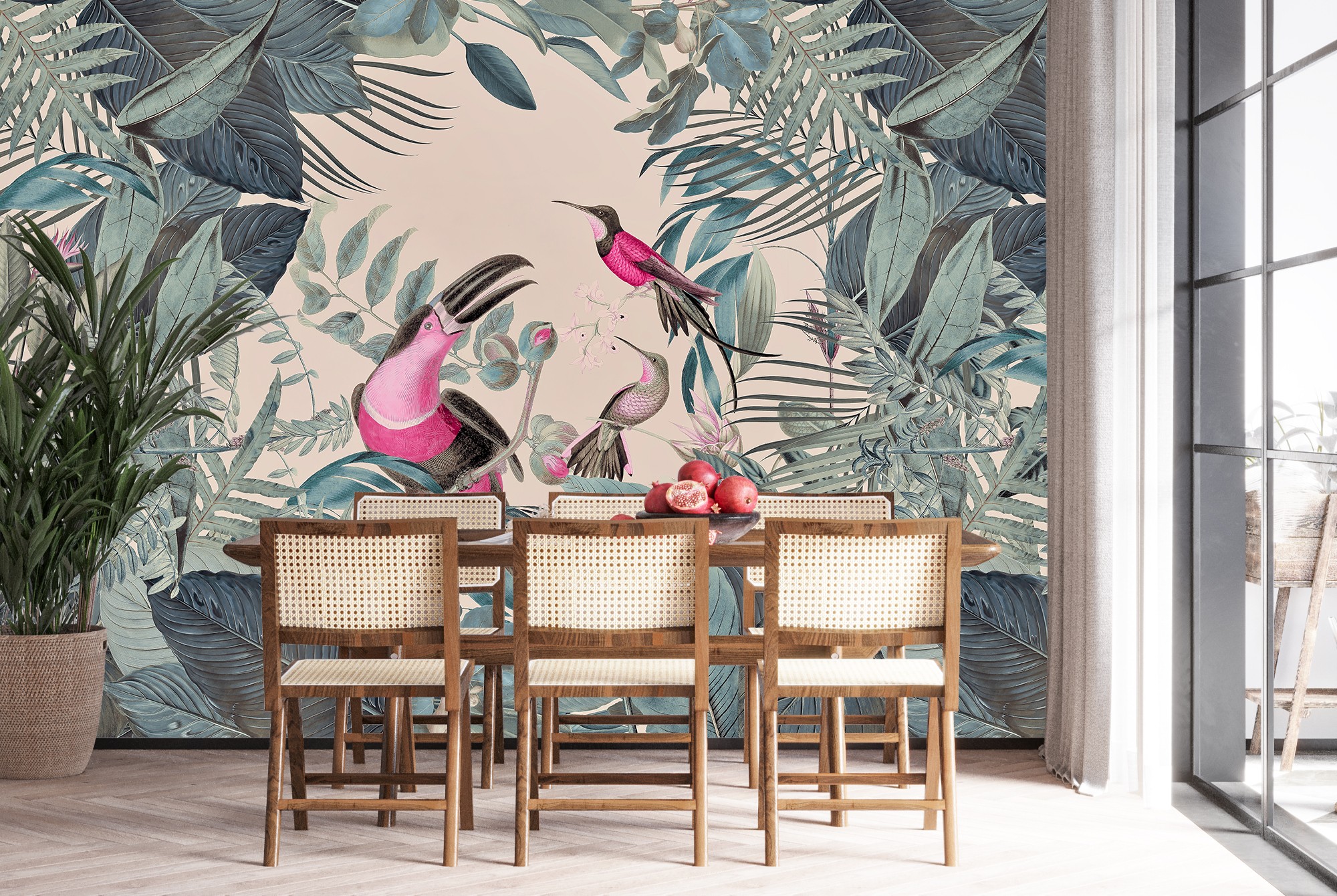 3D Forest Bird 1019 Andrea haase Wall Mural Wall Murals