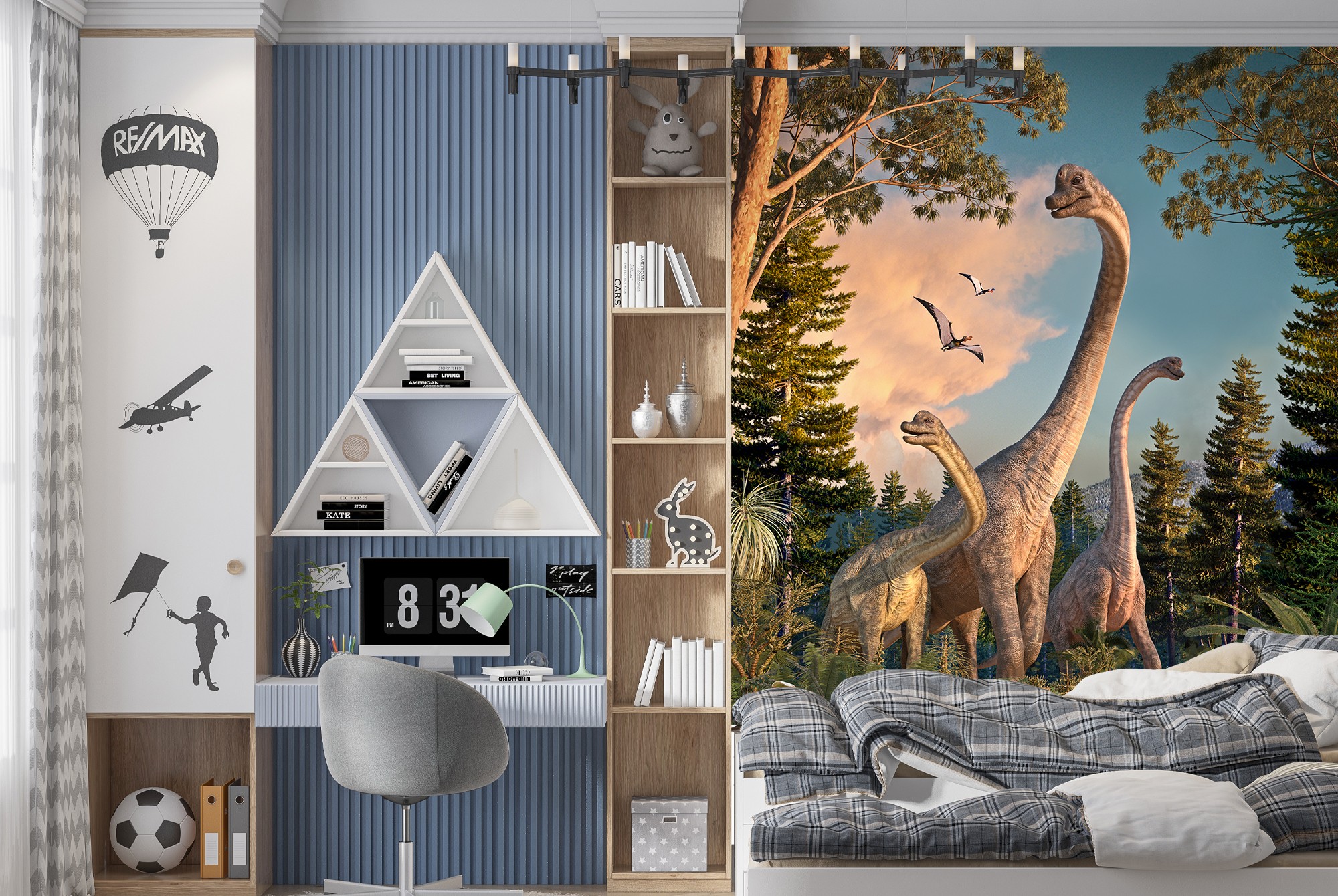Brachiosaurus Wall Mural by David Penfound