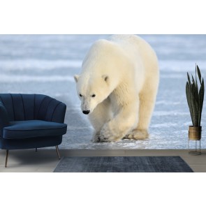 polar bear wall decal, mother bear sticker, bear cub sticker, arctic animal  decor, bear decal, nursery decor, kids room art