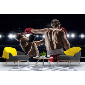 Boxing Fight Wallpaper Wall Mural