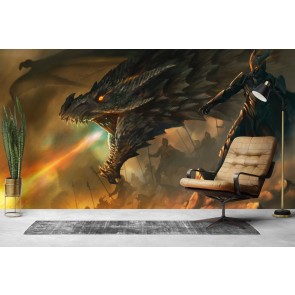 Dragon on the Rock – affordable wall mural – Photowall