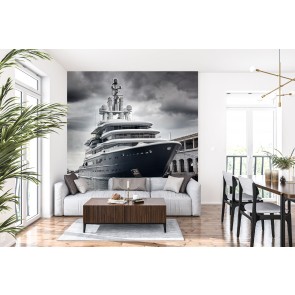 Modern Ship Ocean Storm Wallpaper Wall Mural