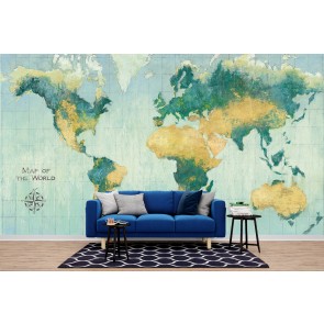 Golden Earth Wall Mural by Julia Purinton