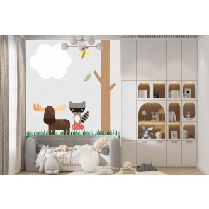 Woodland Animals I Wall Mural by Ann Kelle