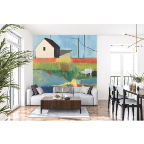 Countryside House Wall Mural by Jan Weiss