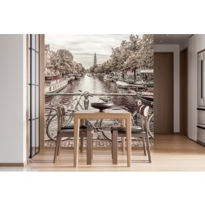 Typical Amsterdam Urban Vintage Style Wall Mural by Melanie Viola