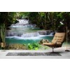 Forest Waterfalls Wallpaper Wall Mural