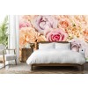 Pink Roses Wallpaper Wall Mural