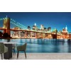 Brooklyn Bridge City Lights Wallpaper Wall Mural